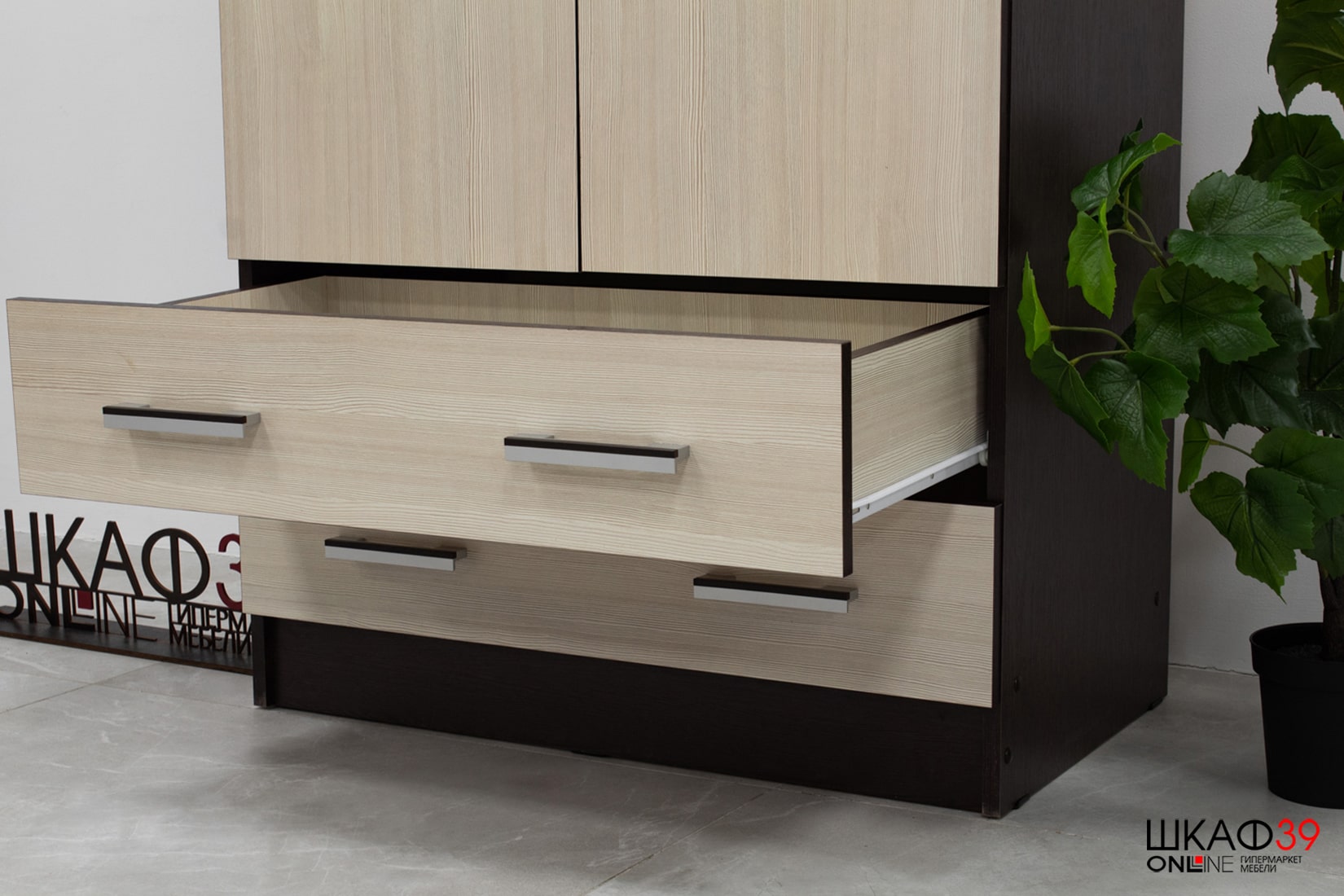 Шкаф ДУЭТ платяной Венге/лоредо