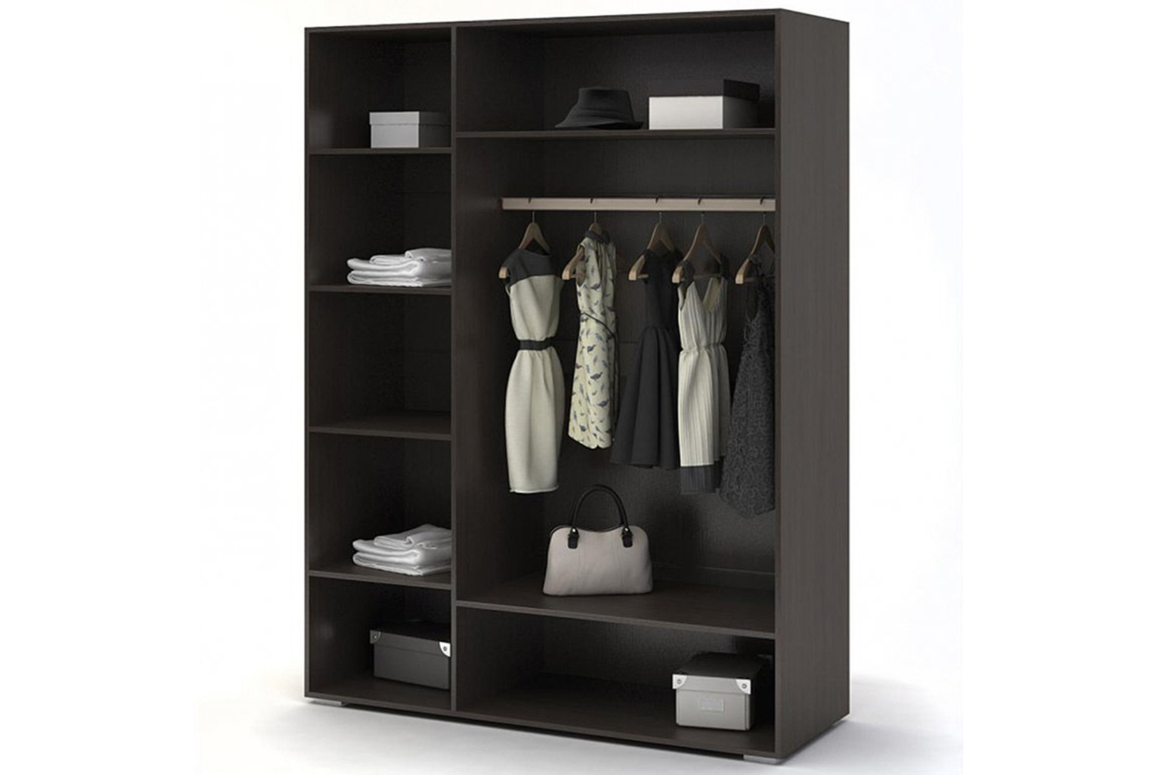 Вегас Шкаф 3-х створчатый кофе с молоком/шимо темный СМ