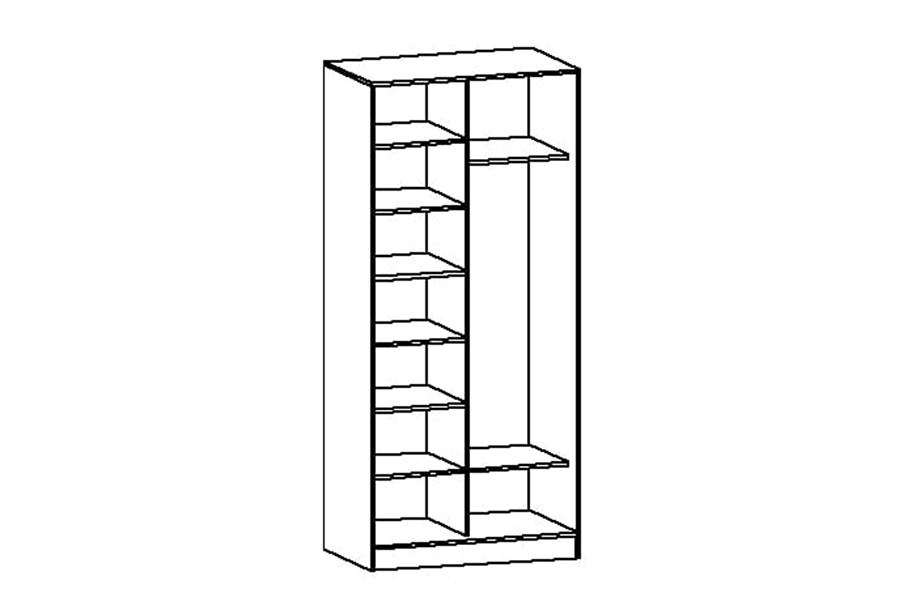 Альянс Шкаф-купе 1,0 венге/венге