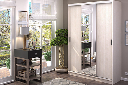 Альянс Шкаф-купе 1,5 белфорт/белфорт