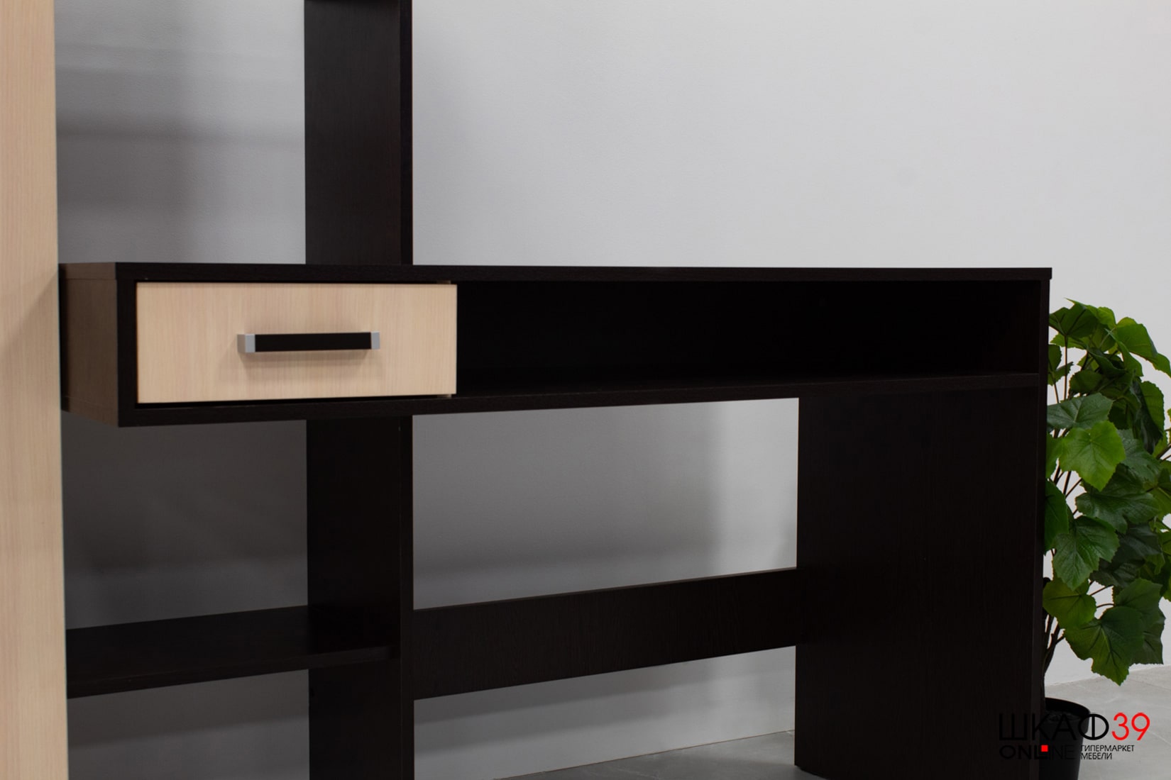 Стол компьютерный Квартет-8, венге/дуб молочный