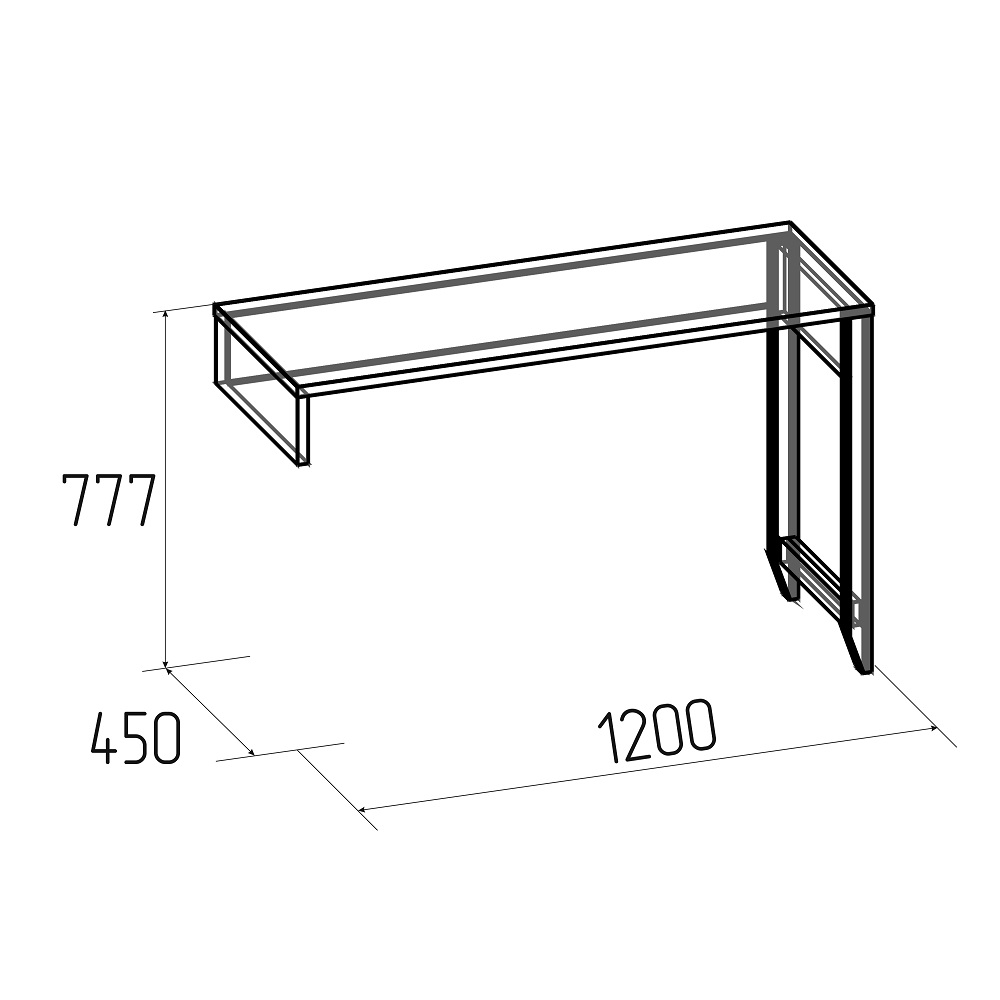 Стол-консоль Аурелио 13, белый