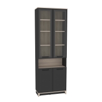 Шкаф книжный Аурелио 7, антрацит