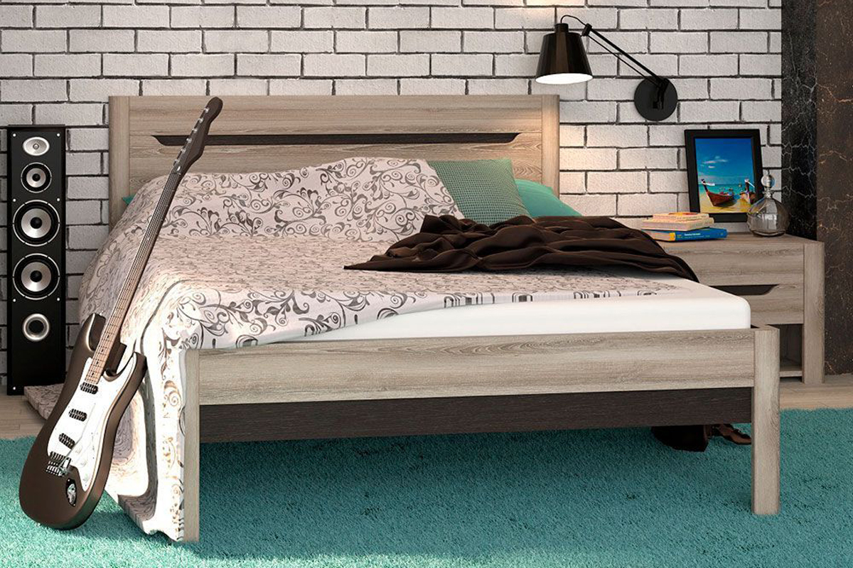 Афина мод.А3б Кровать 120 с ортопедическим основанием Ясень Таормина