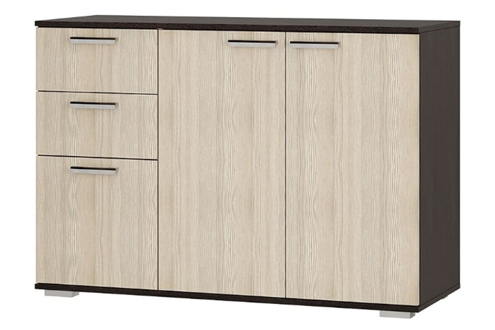 Комод длинный Стандарт 3 NEW, венге/лоредо