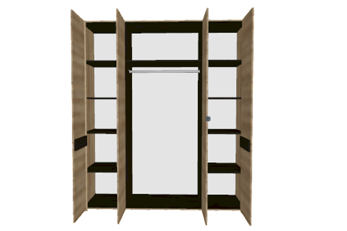 Шкаф для одежды Афина А11а, дуб крафт табачный