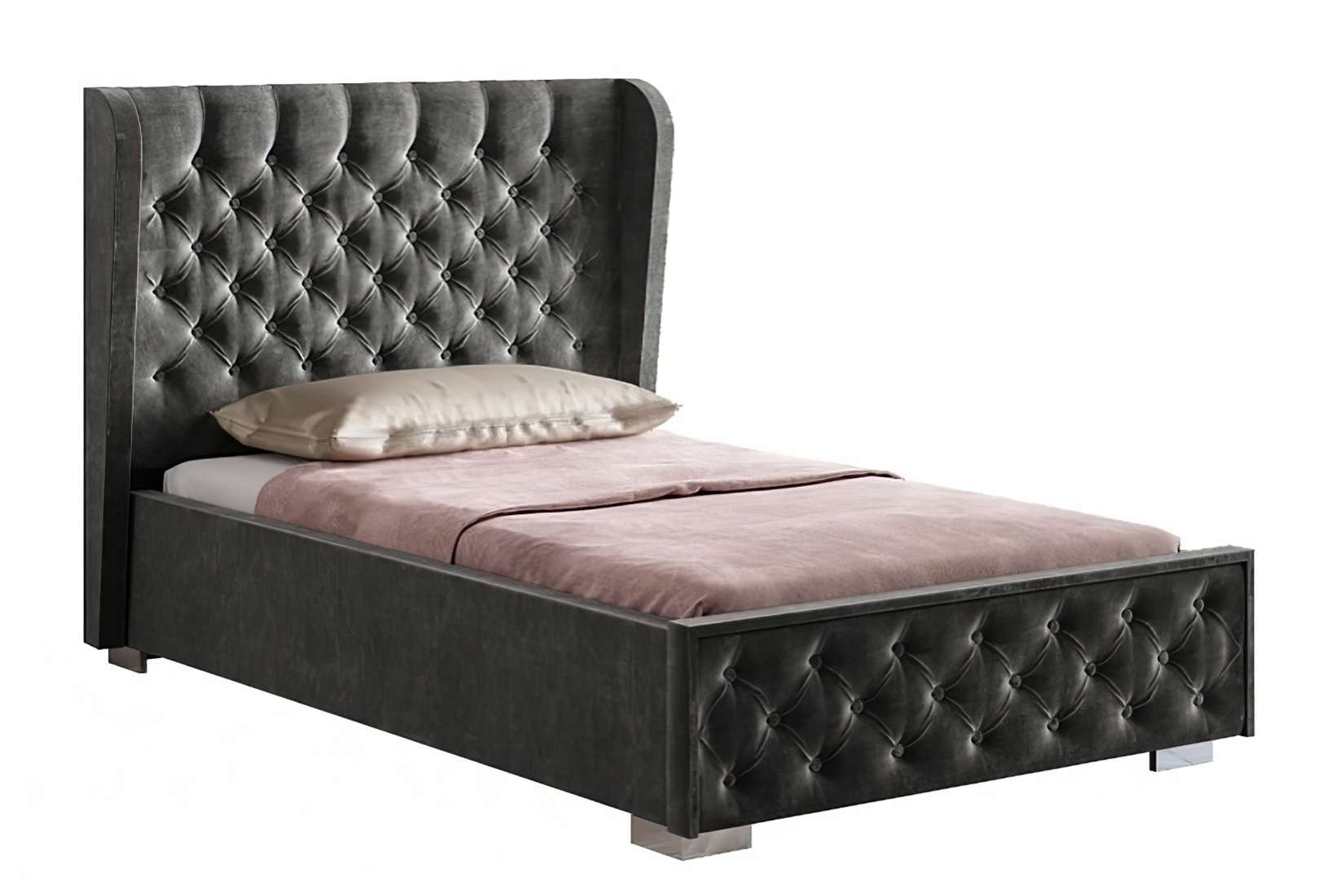 Кровать с подъемным механизмом Франческа 160х200, серый