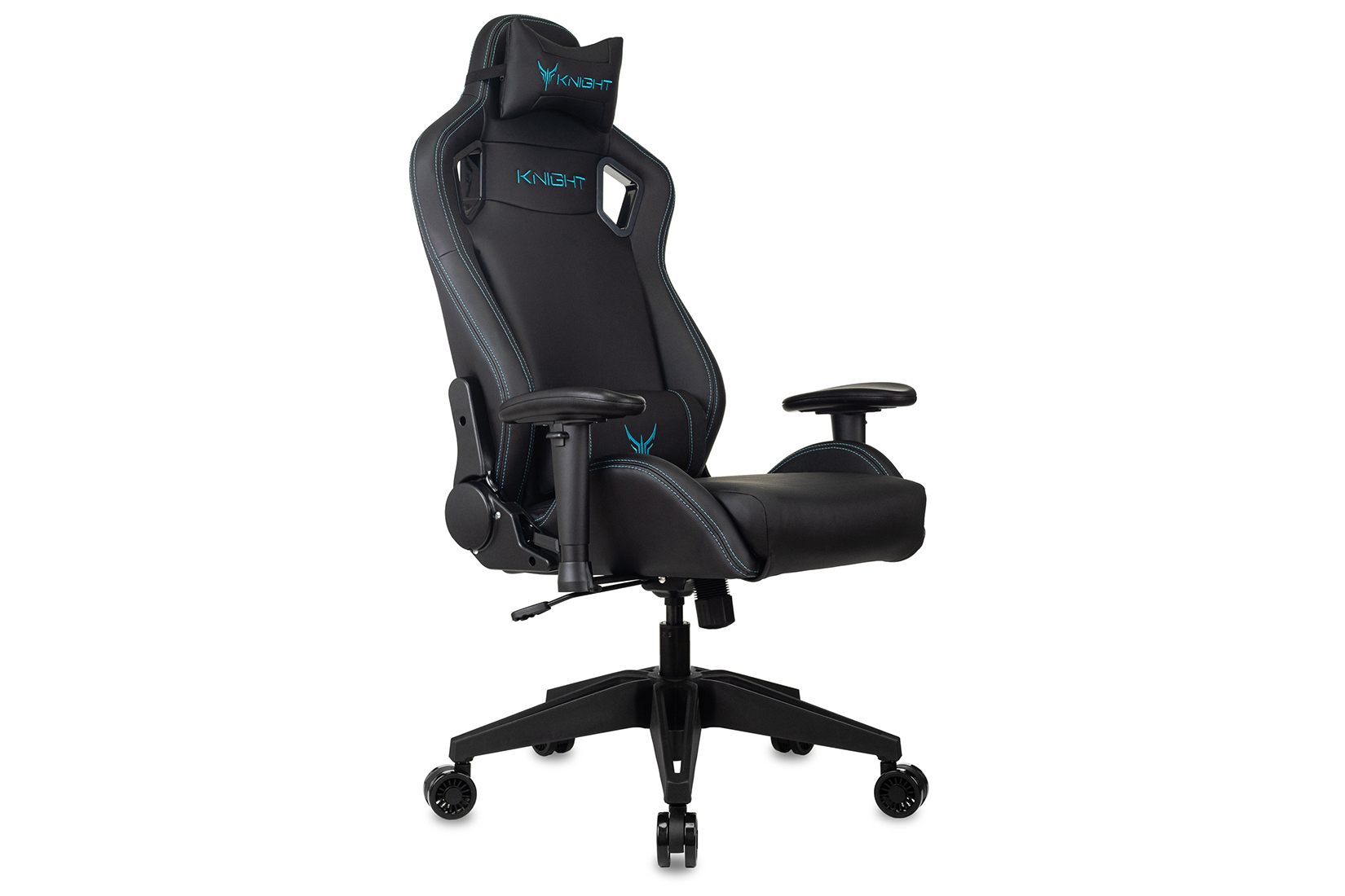 Бюрократ Knight Outrid Smile Кресло игровое Чёрный экокожа