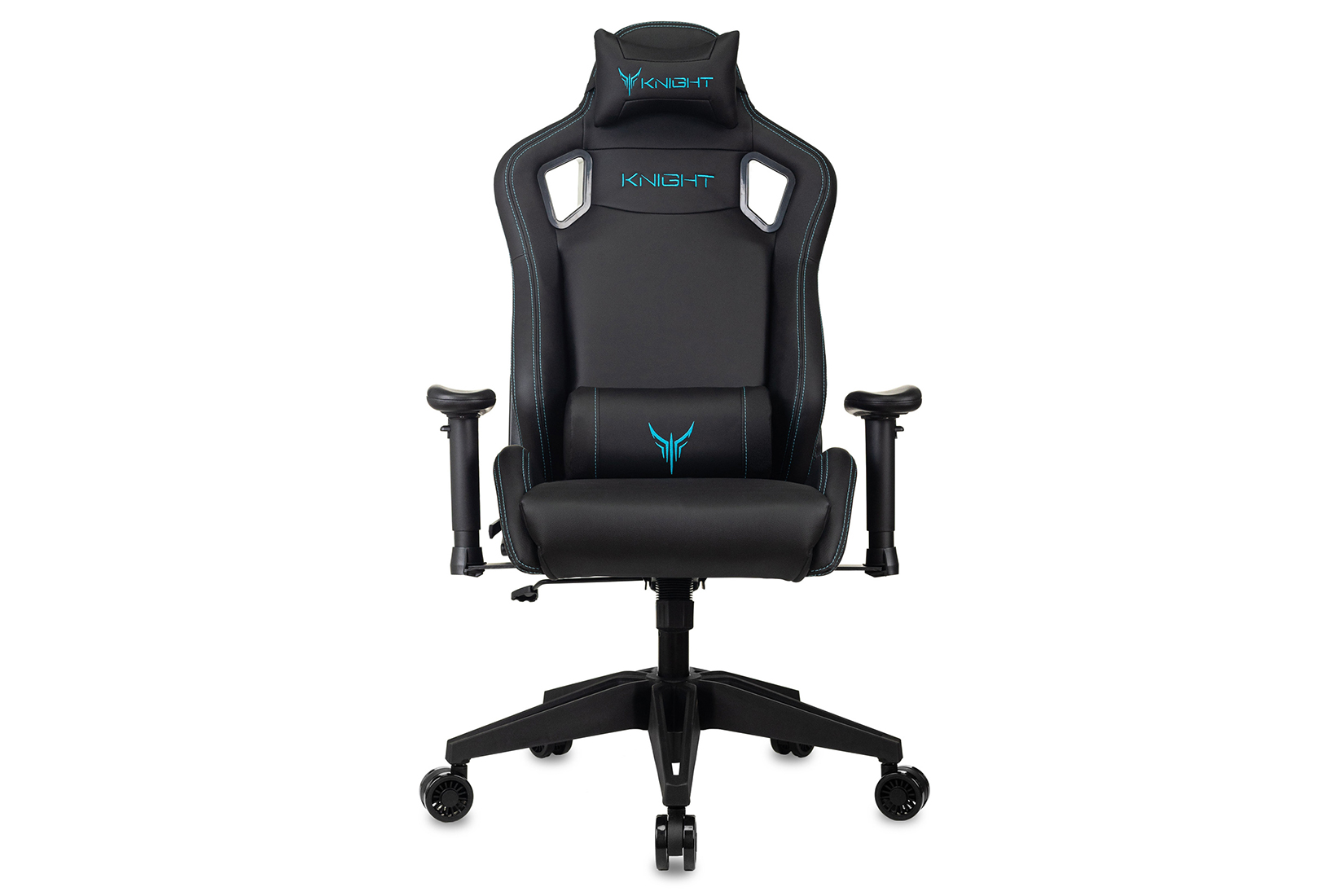 Бюрократ Knight Outrid Smile Кресло игровое Чёрный экокожа