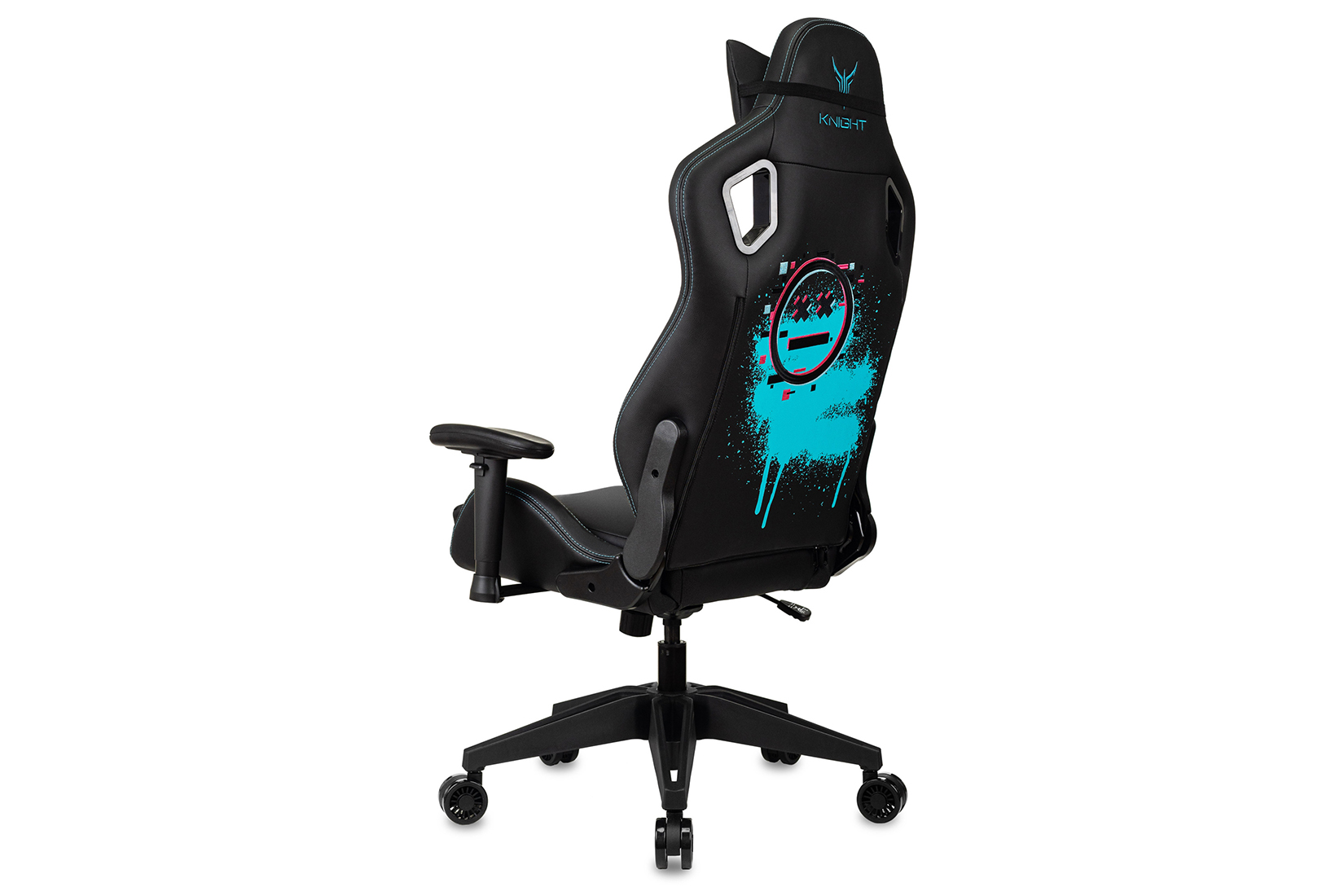 Бюрократ Knight Outrid Smile Кресло игровое Чёрный экокожа