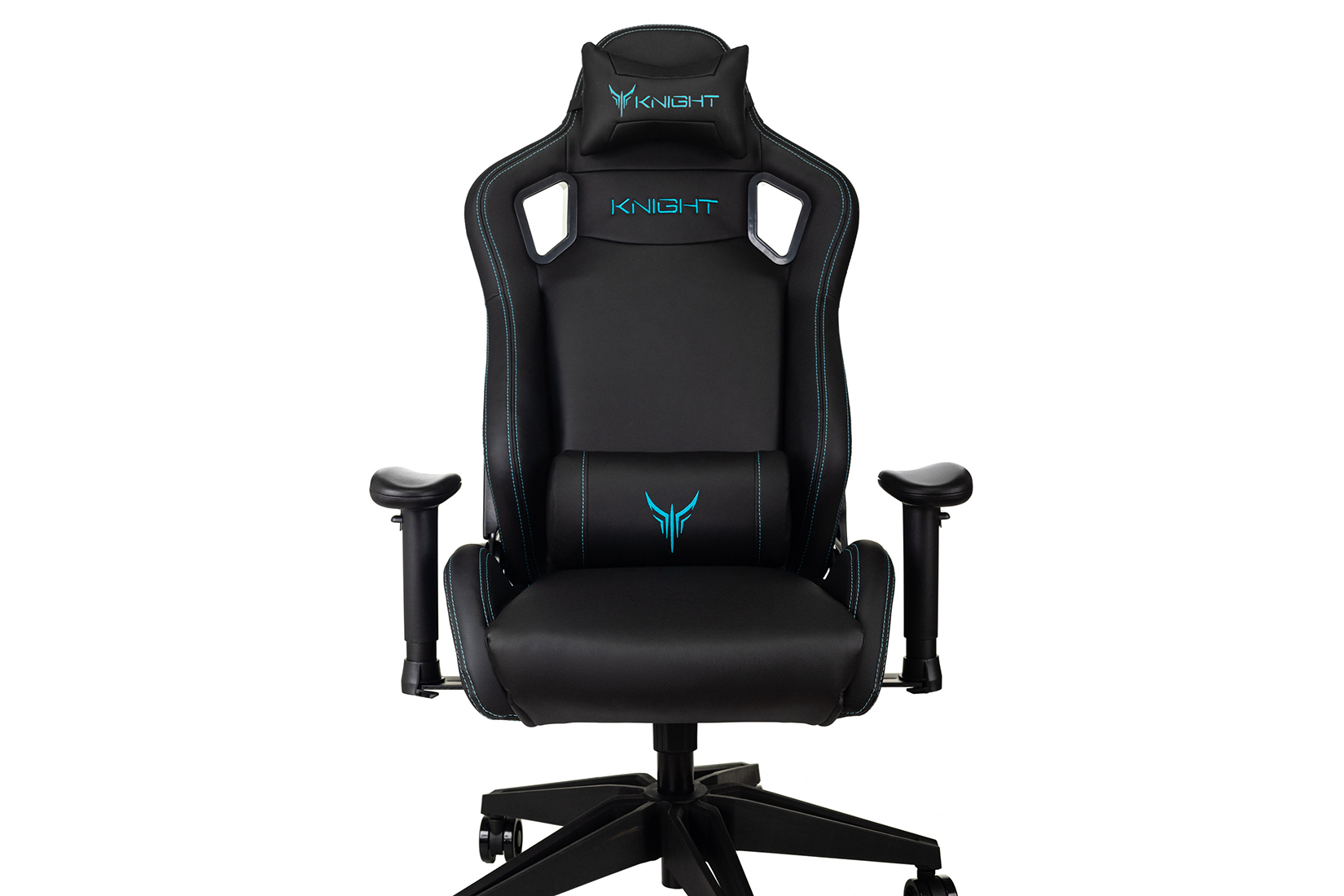 Бюрократ Knight Outrid Smile Кресло игровое Чёрный экокожа