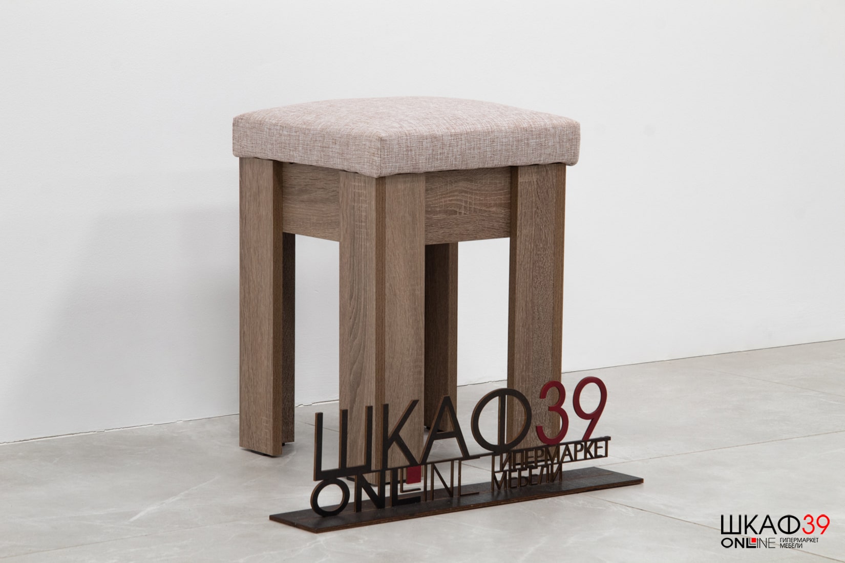 Ганновер Банкетка Дуб сонома трюфель/Рогожка Capri Бежевая