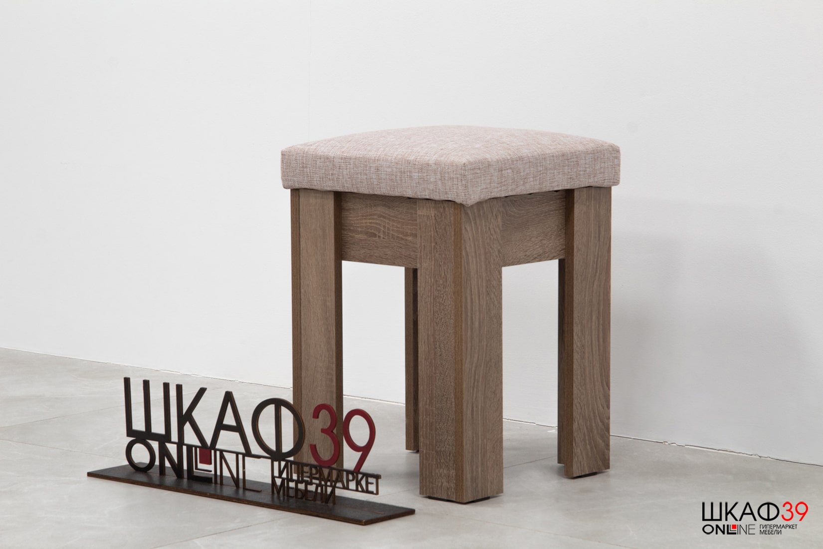 Ганновер Банкетка Дуб сонома трюфель/Рогожка Capri Бежевая