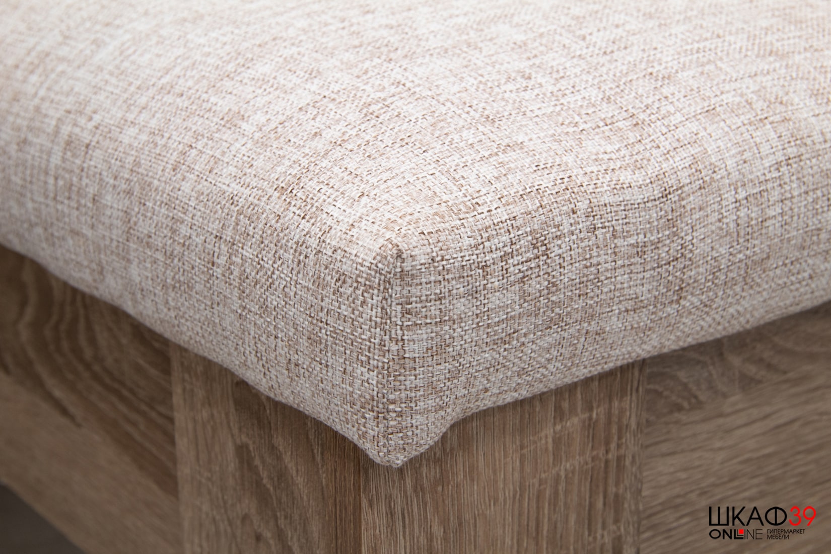 Ганновер скамья угловая Сонома трюфель Рогожка Capri Бежевая