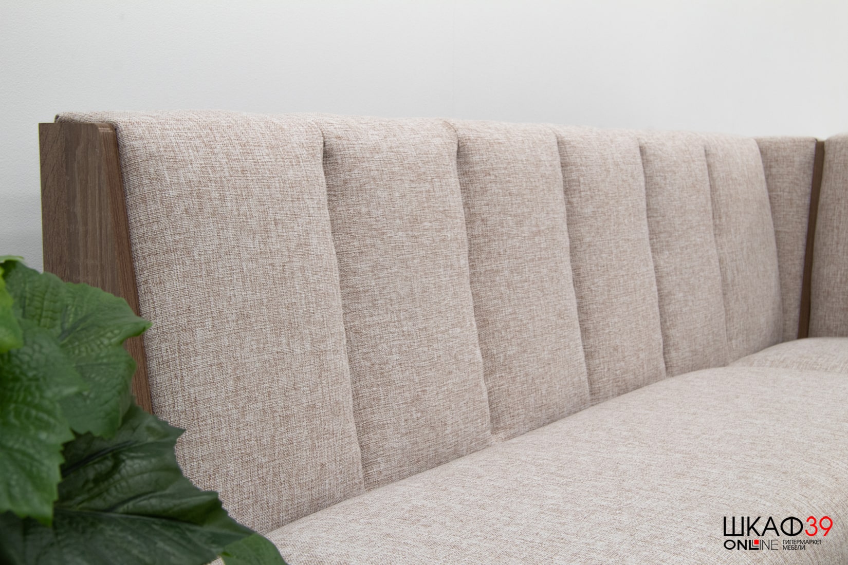 Ганновер скамья угловая Сонома трюфель Рогожка Capri Бежевая