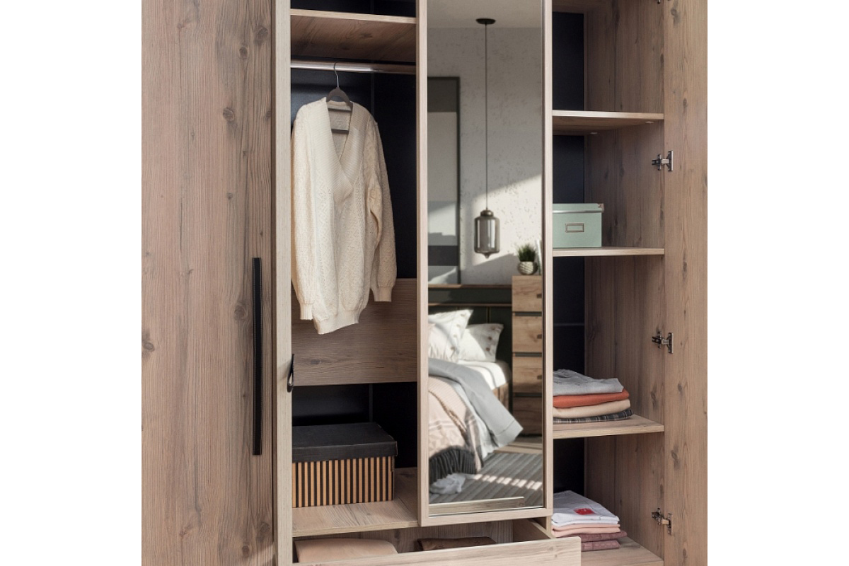 Шкаф для одежды и белья Nature 555, гаскон пайн