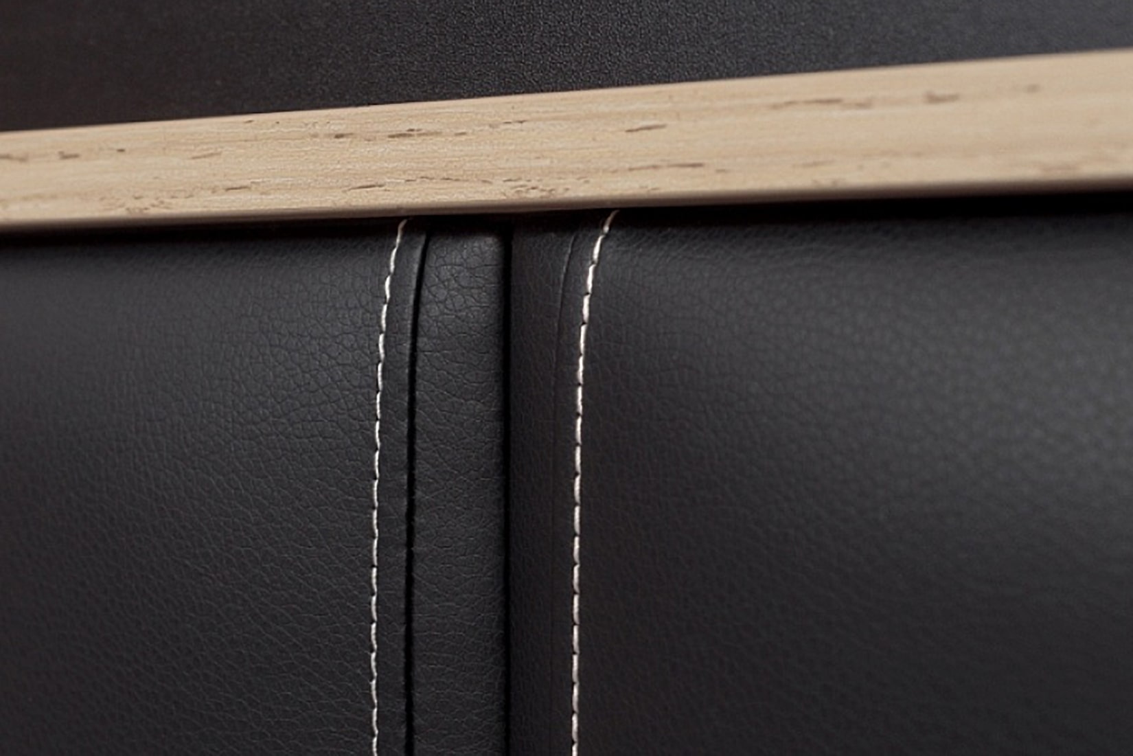 Nature 306 Люкс Кровать с ортопед основанием 180х200 Гаскон пайн/Черный