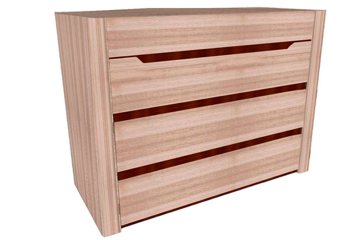 Комод длинный Афина А2, ясень