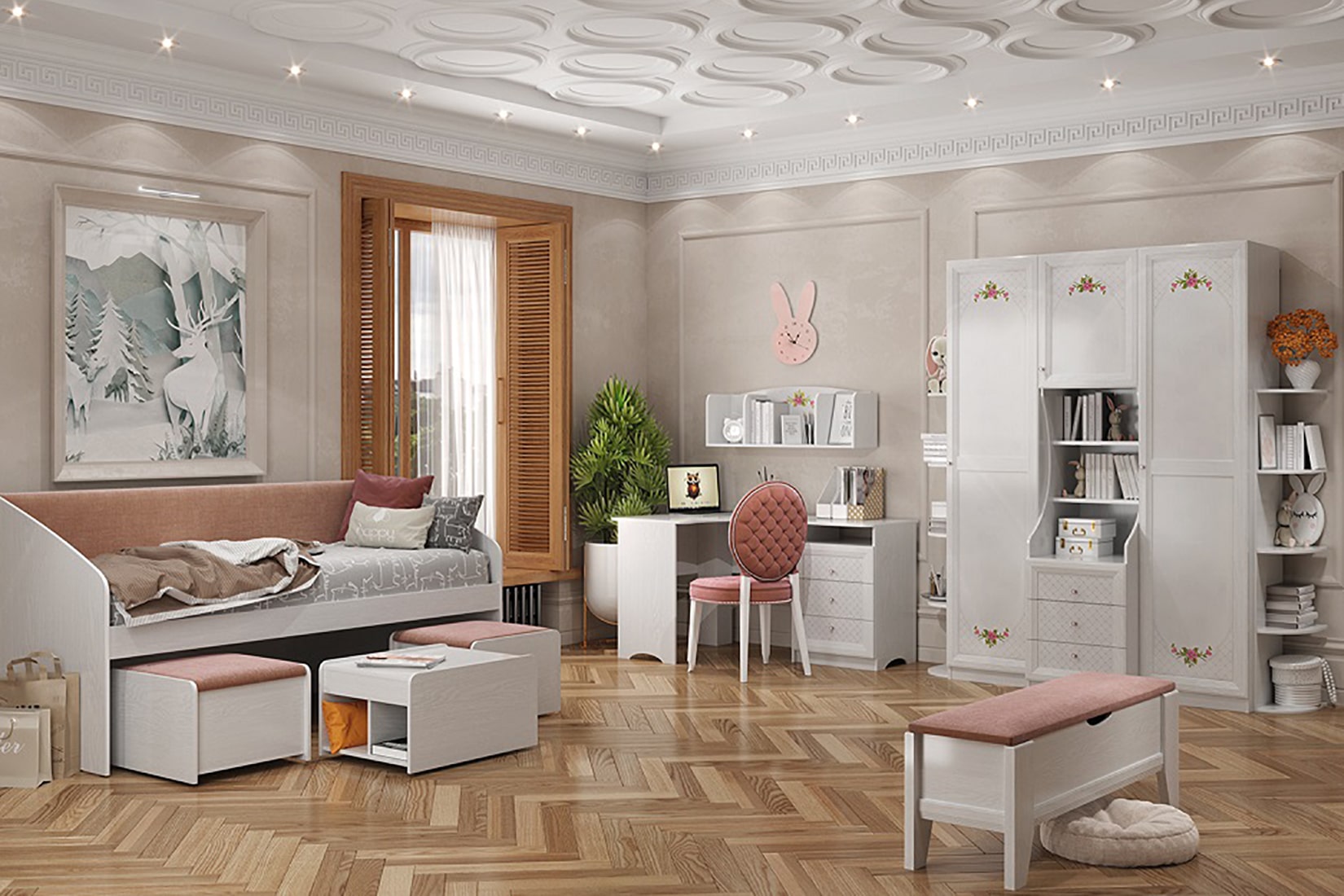 Шкаф комбинированный Флер Ф2