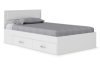 Жаклин Кровать 120х200 см. с ящиками Белый с ДСП настилом