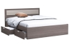 Жаклин Кровать 160х200 см. с ящиками Ясень шимо темн/светлый с ДСП настилом