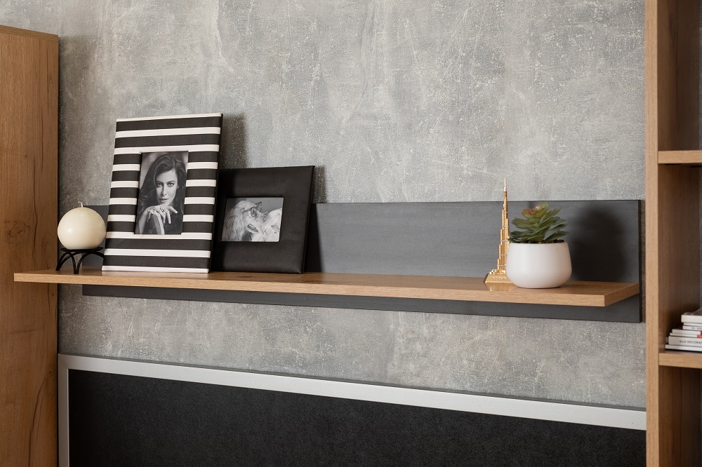 Crown Стенка  Комплект 2 Дуб золотистый/Графит