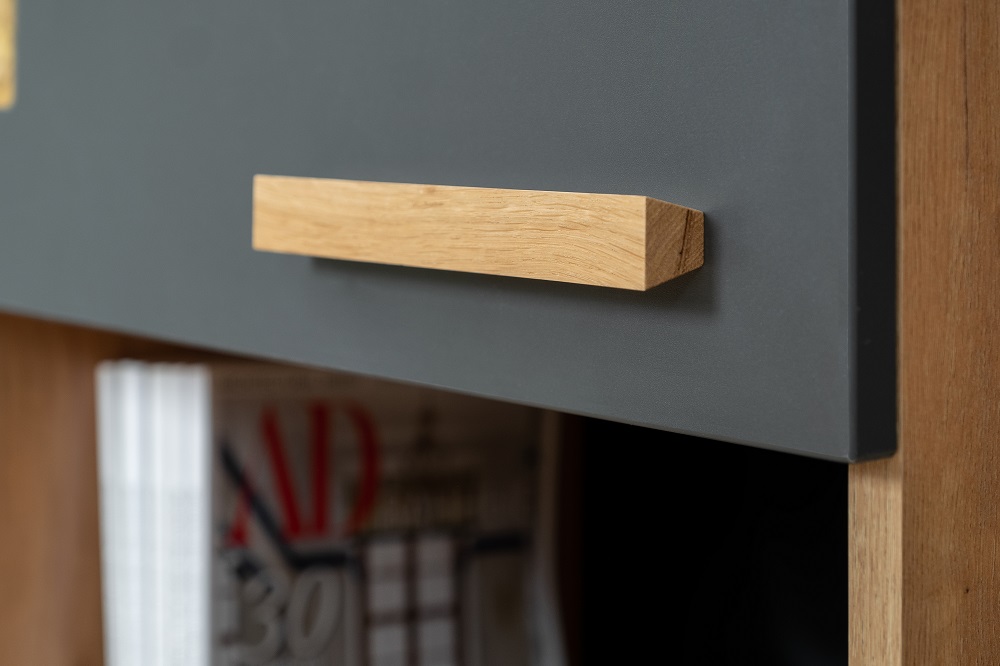 Crown Стенка  Комплект 2 Дуб золотистый/Графит