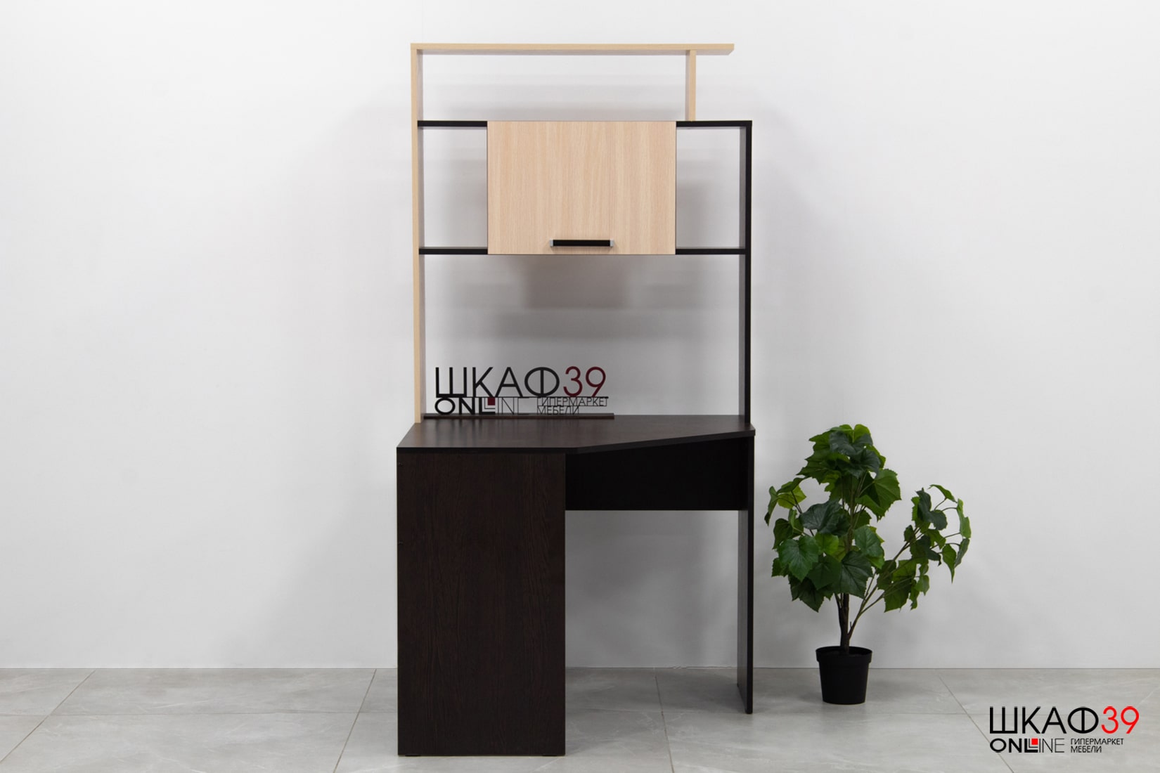 Стол компьютерный Квартет-12, венге/дуб молочный