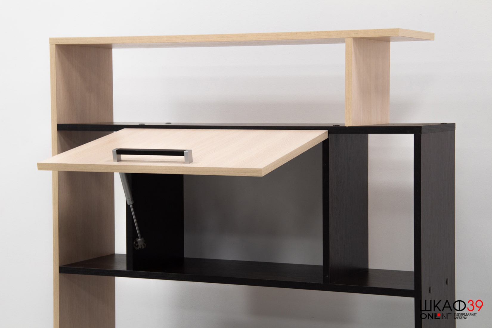 Стол компьютерный Квартет-12, венге/дуб молочный