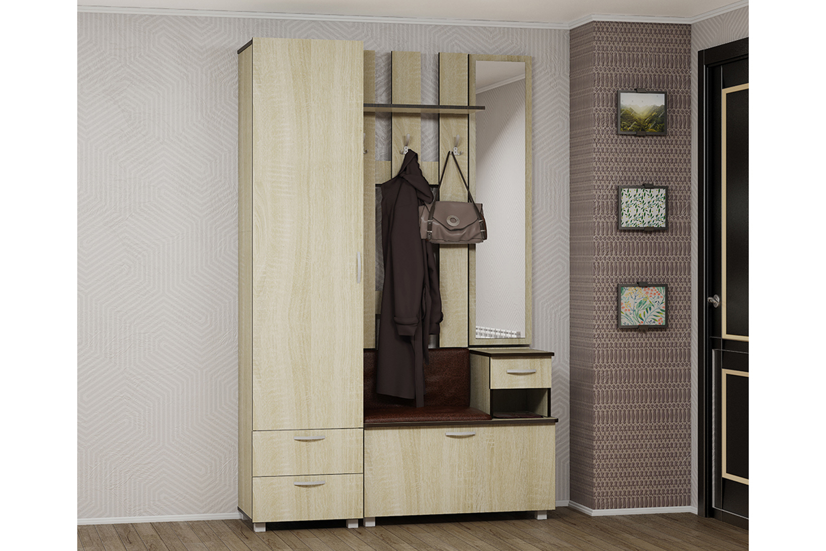 Феликс Шкаф Дуб сонома