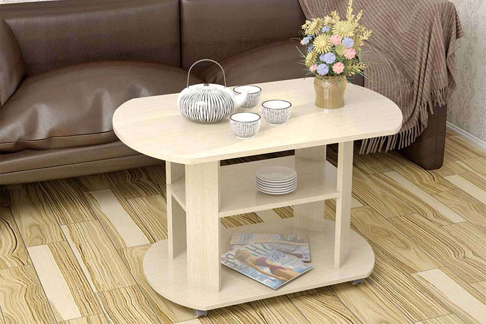 Консул-2 Стол журнальный Дуб Белфорд