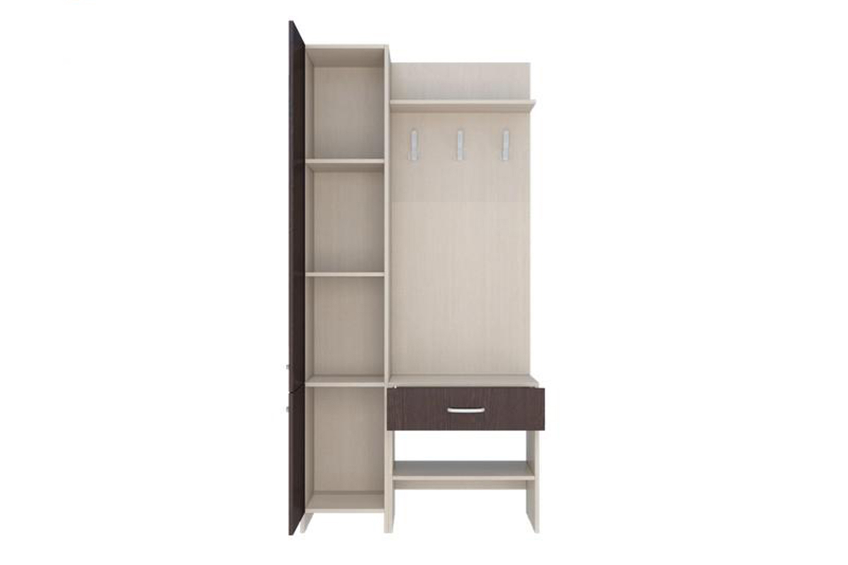 Домино-2У Прихожая Дуб молочный/Венге