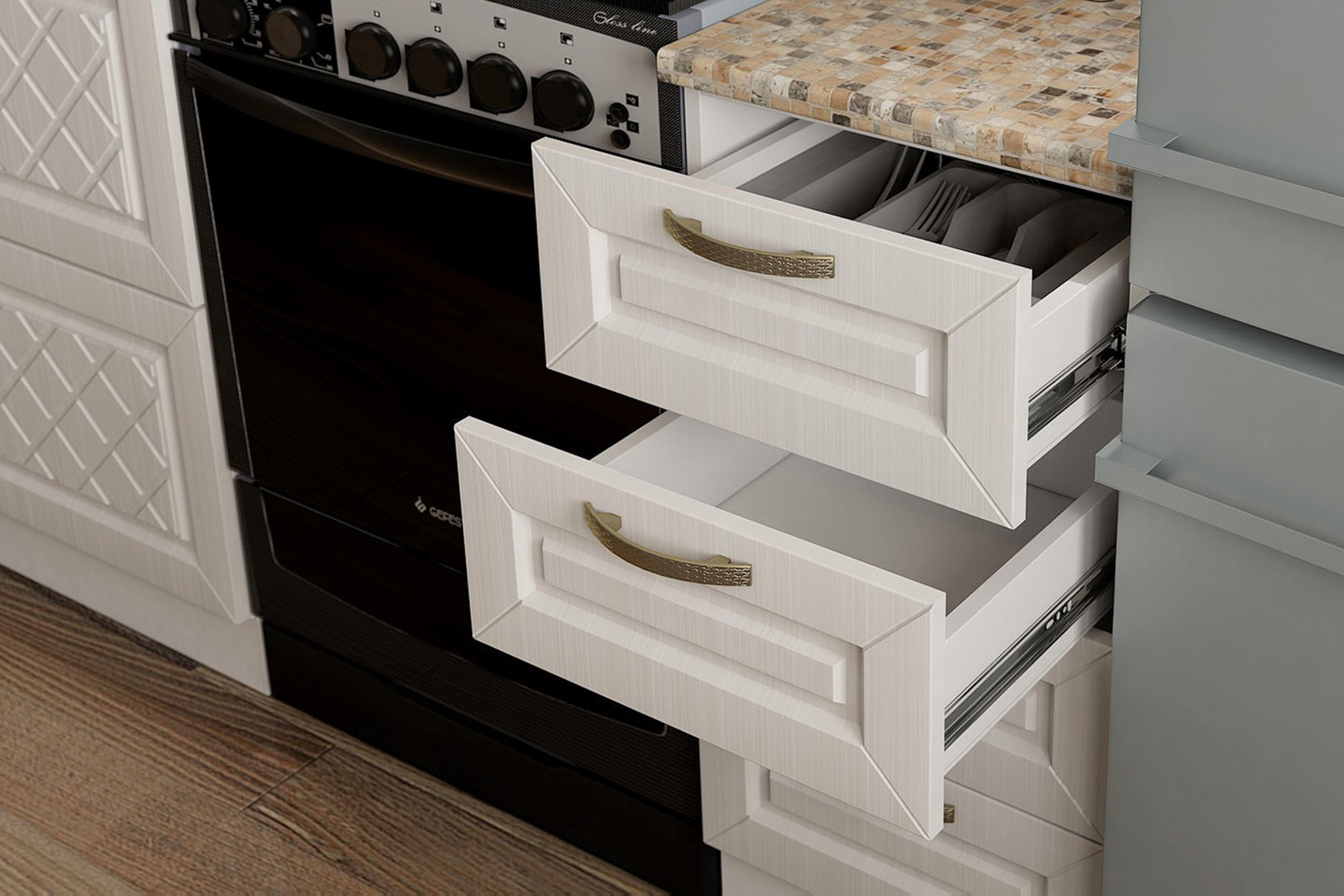 Агава Кухня модульная светлая