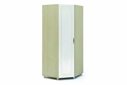 Виктория Шкаф угловой ШУ 911 жемчуг/белфорт