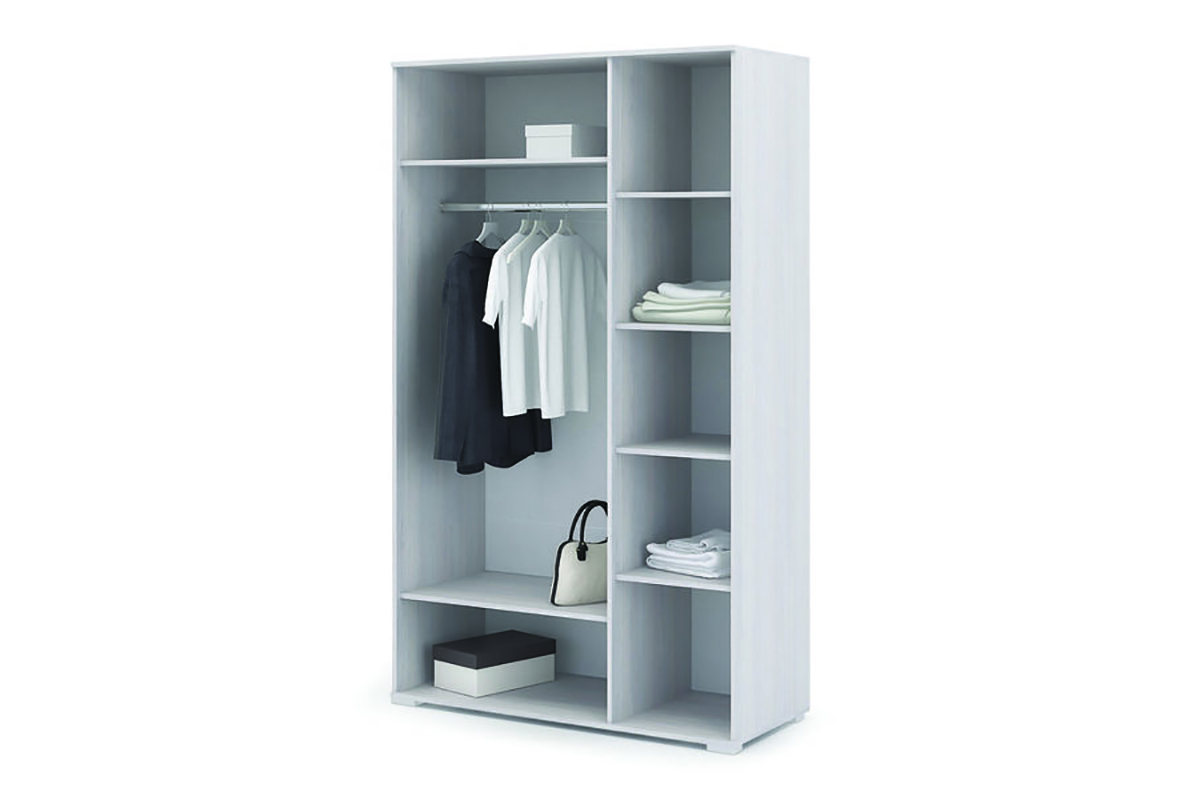 Сальма Шкаф 3х ств ШК-023 белый глянец/анкор