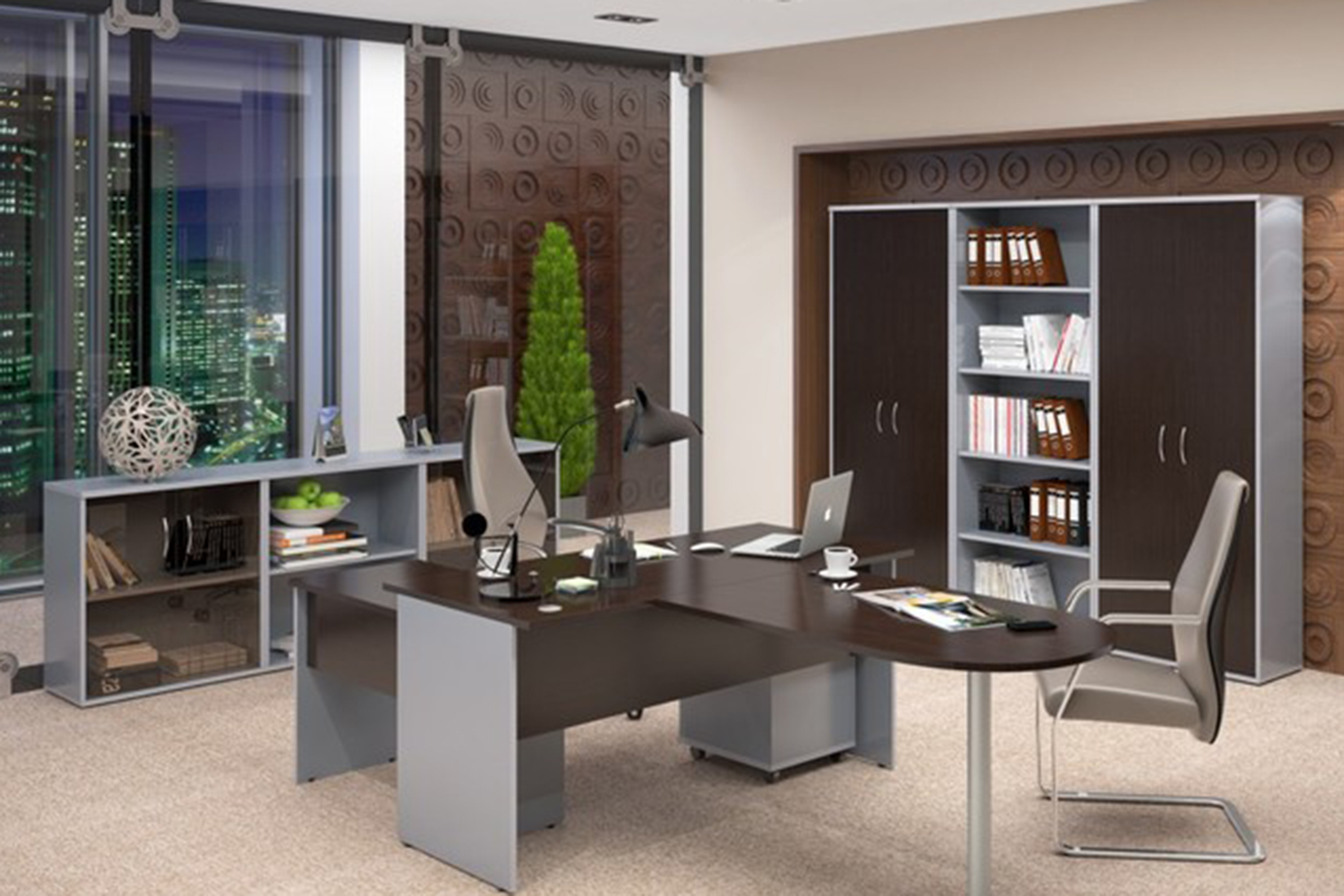 IMAGO СТ-2.1 Шкаф Венге Магия/Металлик