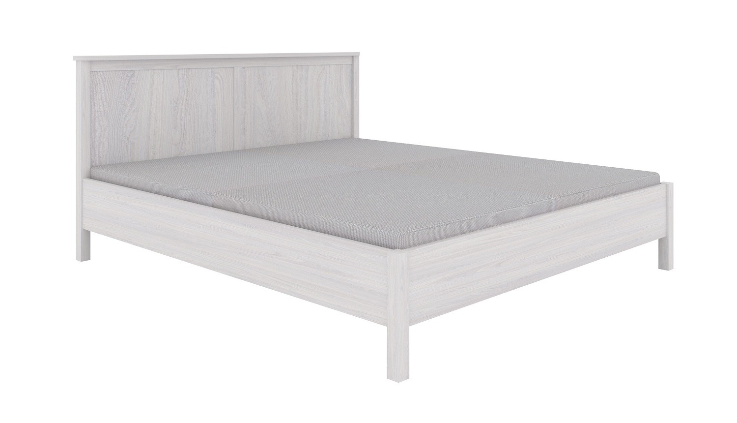 Кровать с ортопедическим основанием (металл) Sherlock 41 180х200, ясень светлый