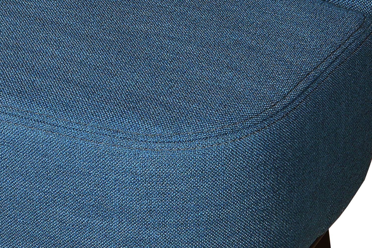 Кресло мягкое Жирон, синий/орех