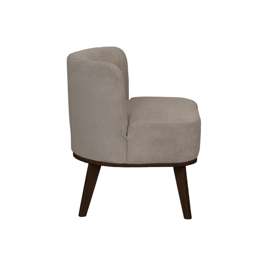 Жирон Кресло мягкое Бежевый/Орех