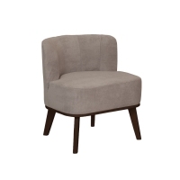 Жирон Кресло мягкое Бежевый/Орех