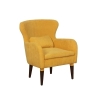 Оливер Кресло мягкое Желтый/Орех