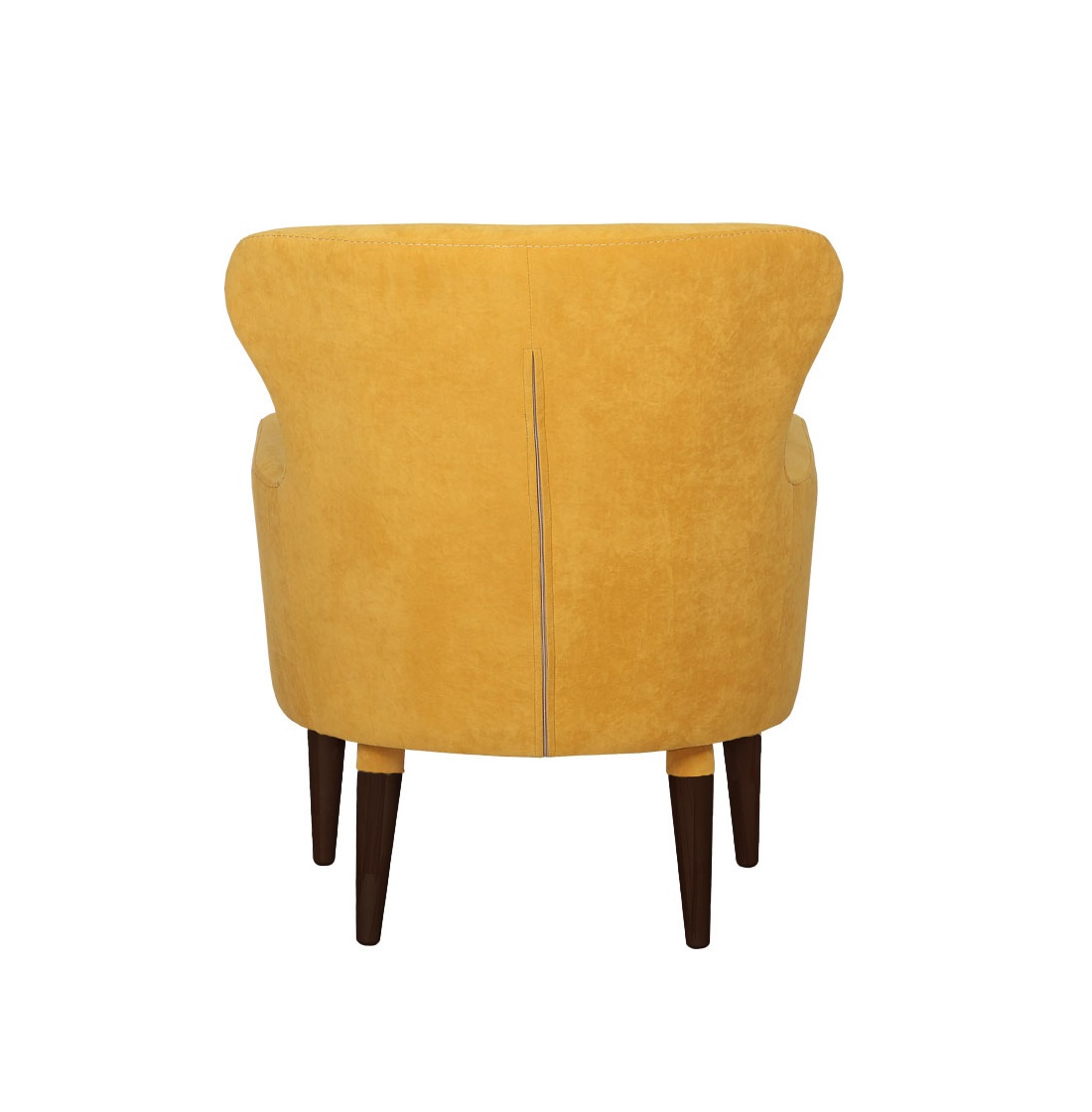 Оливер Кресло мягкое Желтый/Орех