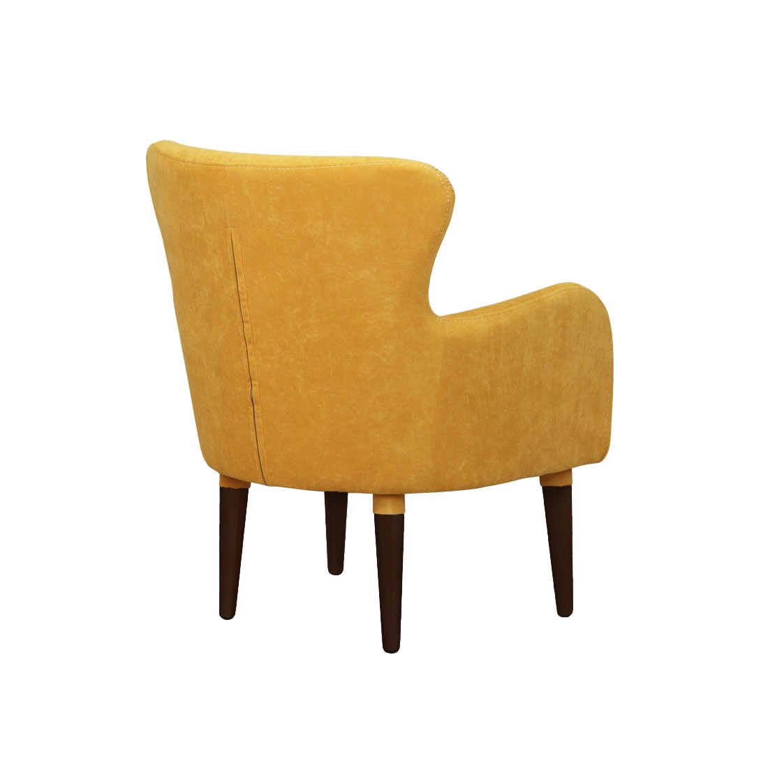 Оливер Кресло мягкое Желтый/Орех