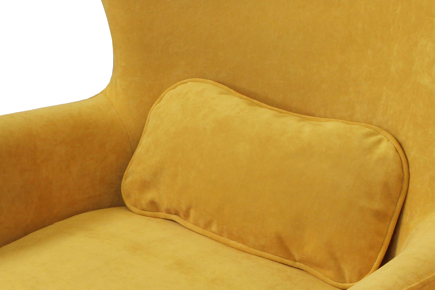 Оливер Кресло мягкое Желтый/Орех