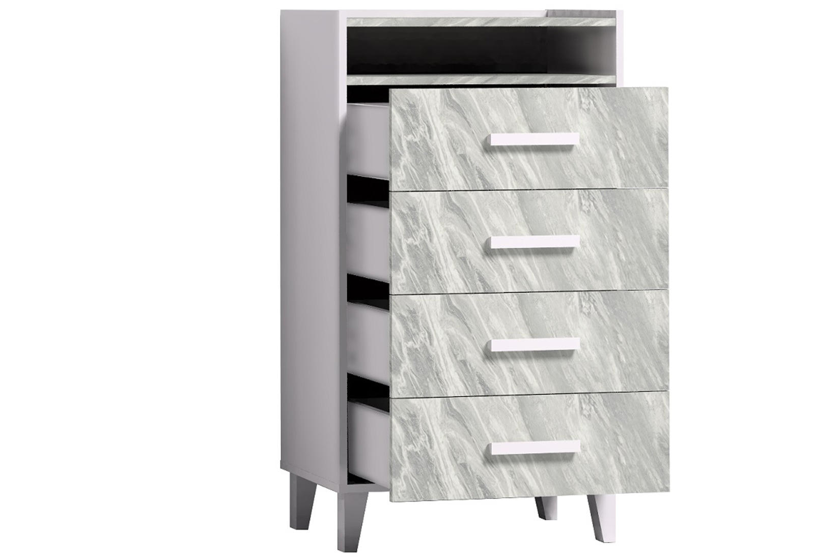 Комод высокий Айрис 45, статуарио