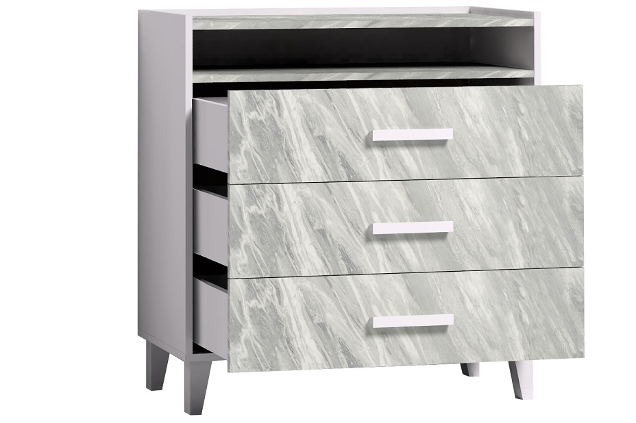 Комод с ящиками Айрис 455, статуарио