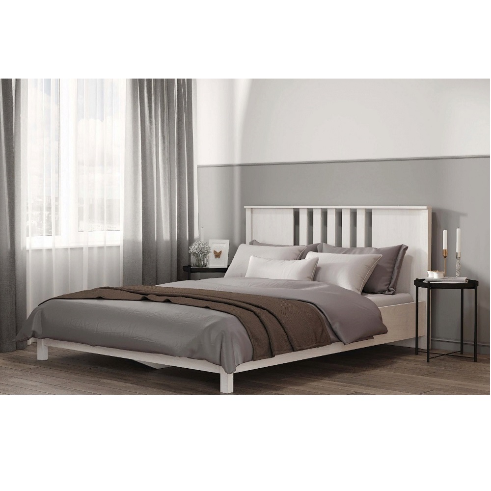 Кровать без основания Gala 307 160х200, ясень анкор светлый