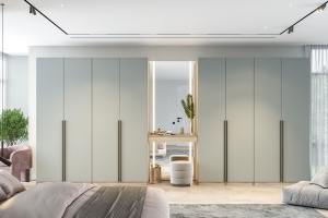 Этна Гардеробная Комплект 1 Дуб эндгрей необработанный/Софт грей