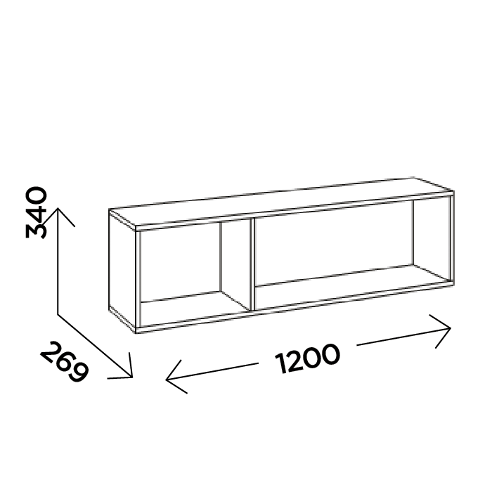 Полка настенная Виллитус М9