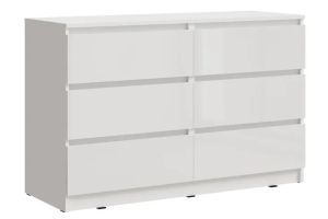 Челси Комод 1202 Белый глянец/Холодный белый